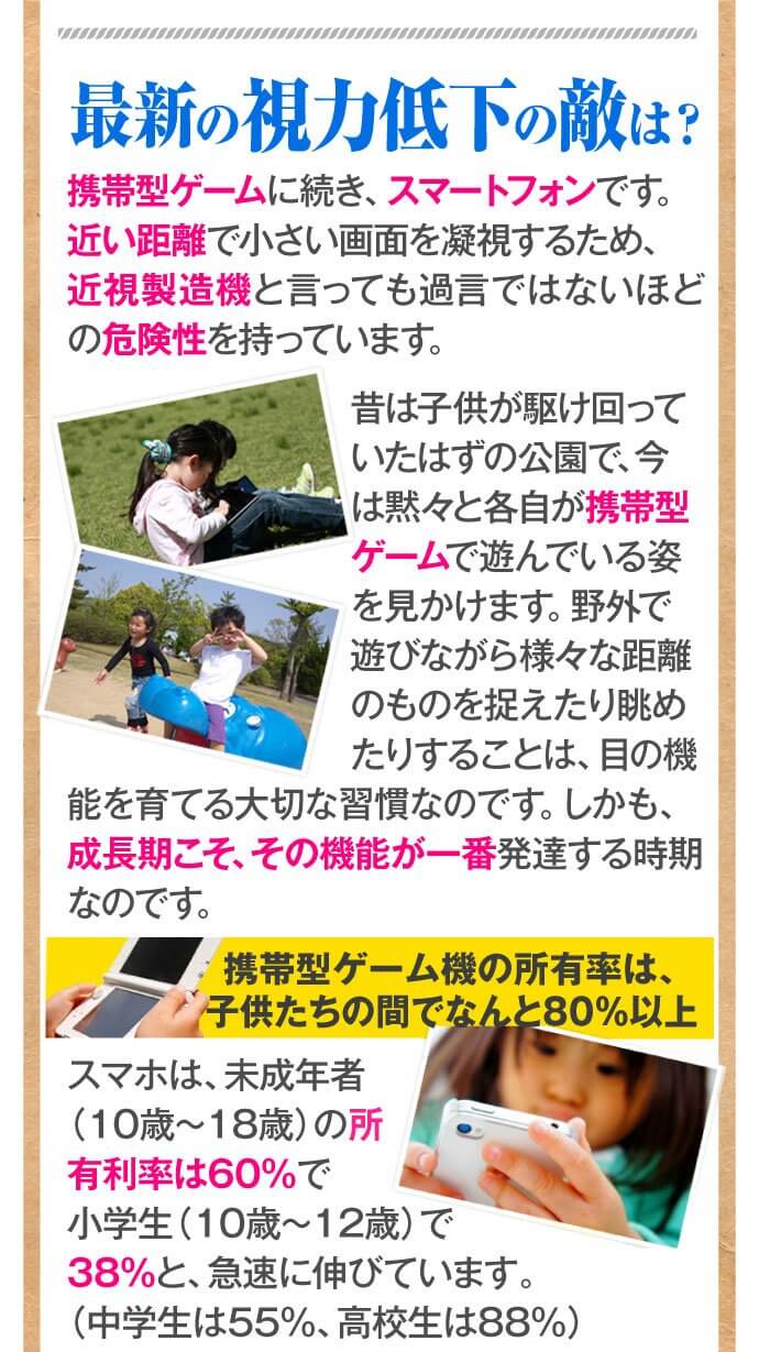 最新の視力低下の敵は?