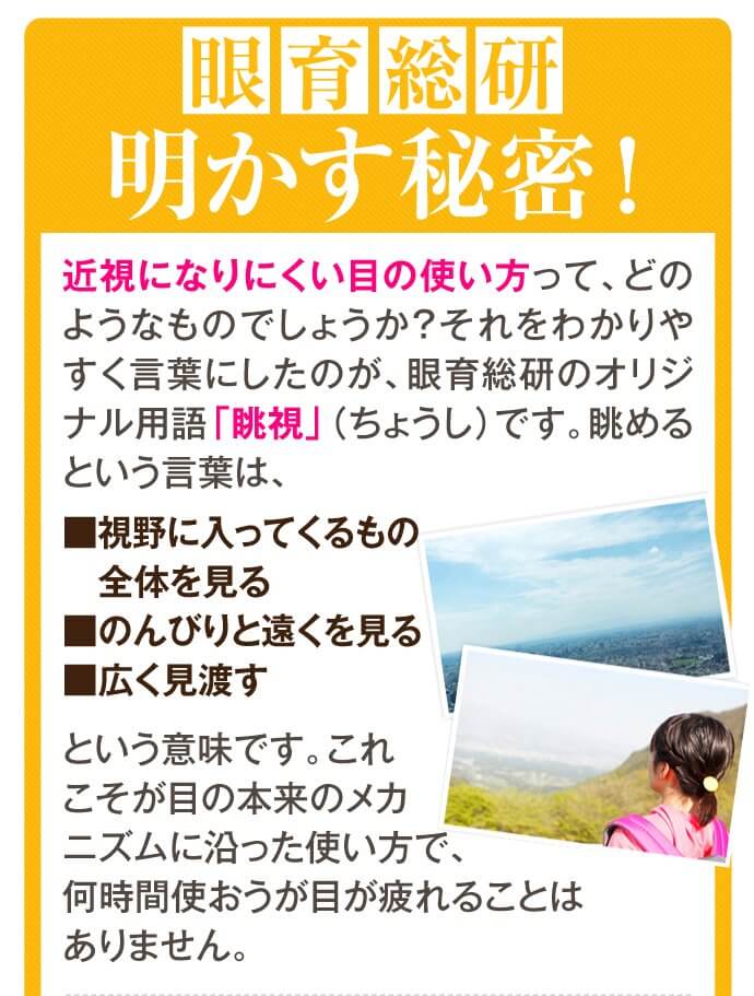 眼育総研が明かす視力回復の秘密